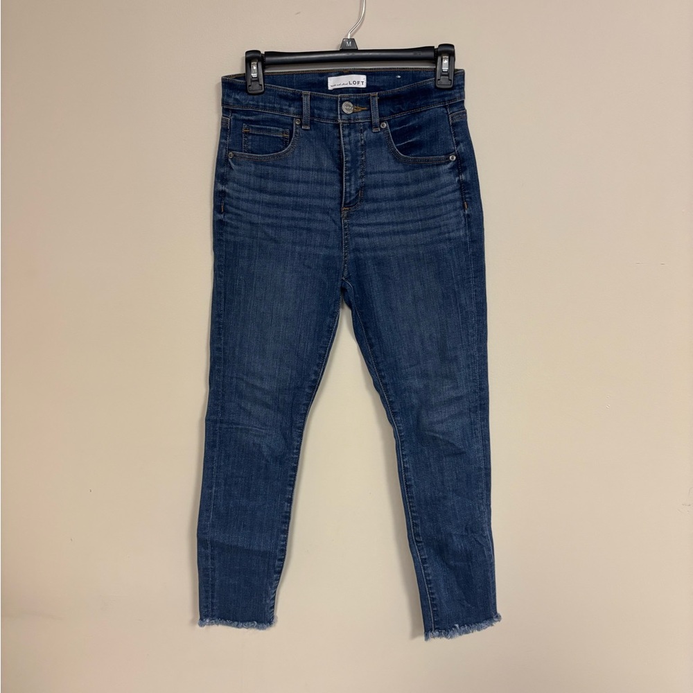 LoftWomen's High waisted Skinny  Blue Jeans